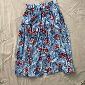 Grace Karin Blue Floral Swim Coverup